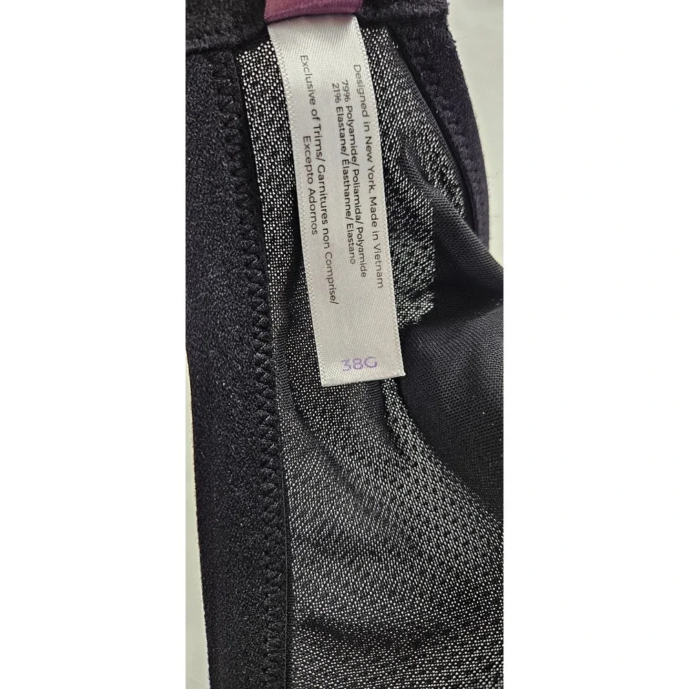 Adore Me Black Underwire Padded T-Shirt Bra 38G Mesh Wings‎ Adjustable Straps